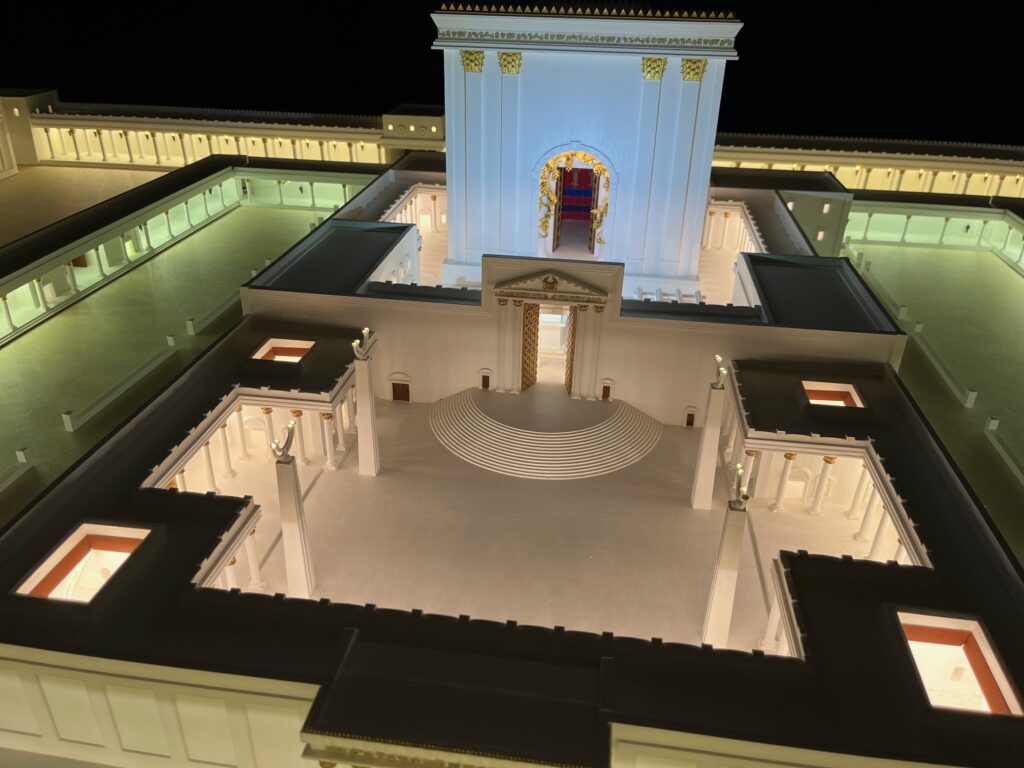 The model of Herod's Temple at The Jerusalem Experience.