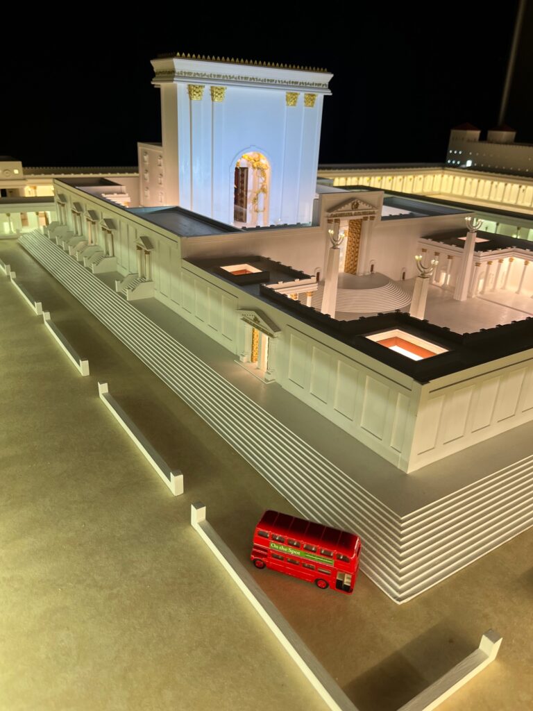 The model of Herod's Temple at The Jerusalem Experience.
