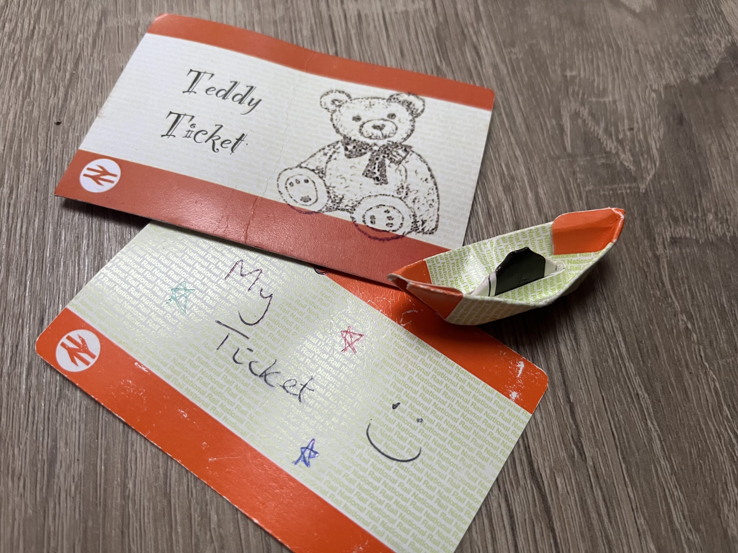 Some of the novelties made for children by staff at St Albans City Station.