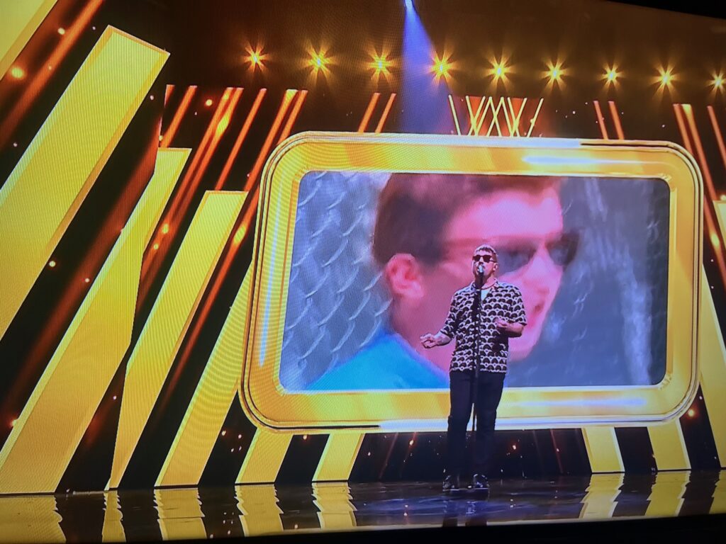 Mike Woodhams in the semi-finals of Britain's Got Talent.
