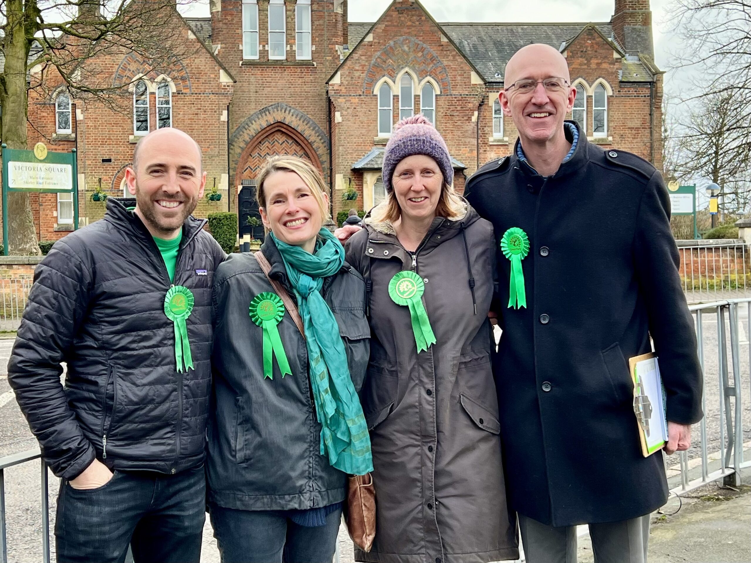 Matt Fisher, Lucy Swift, Juliet Voisey and Simon Grover from St Albans Greens.