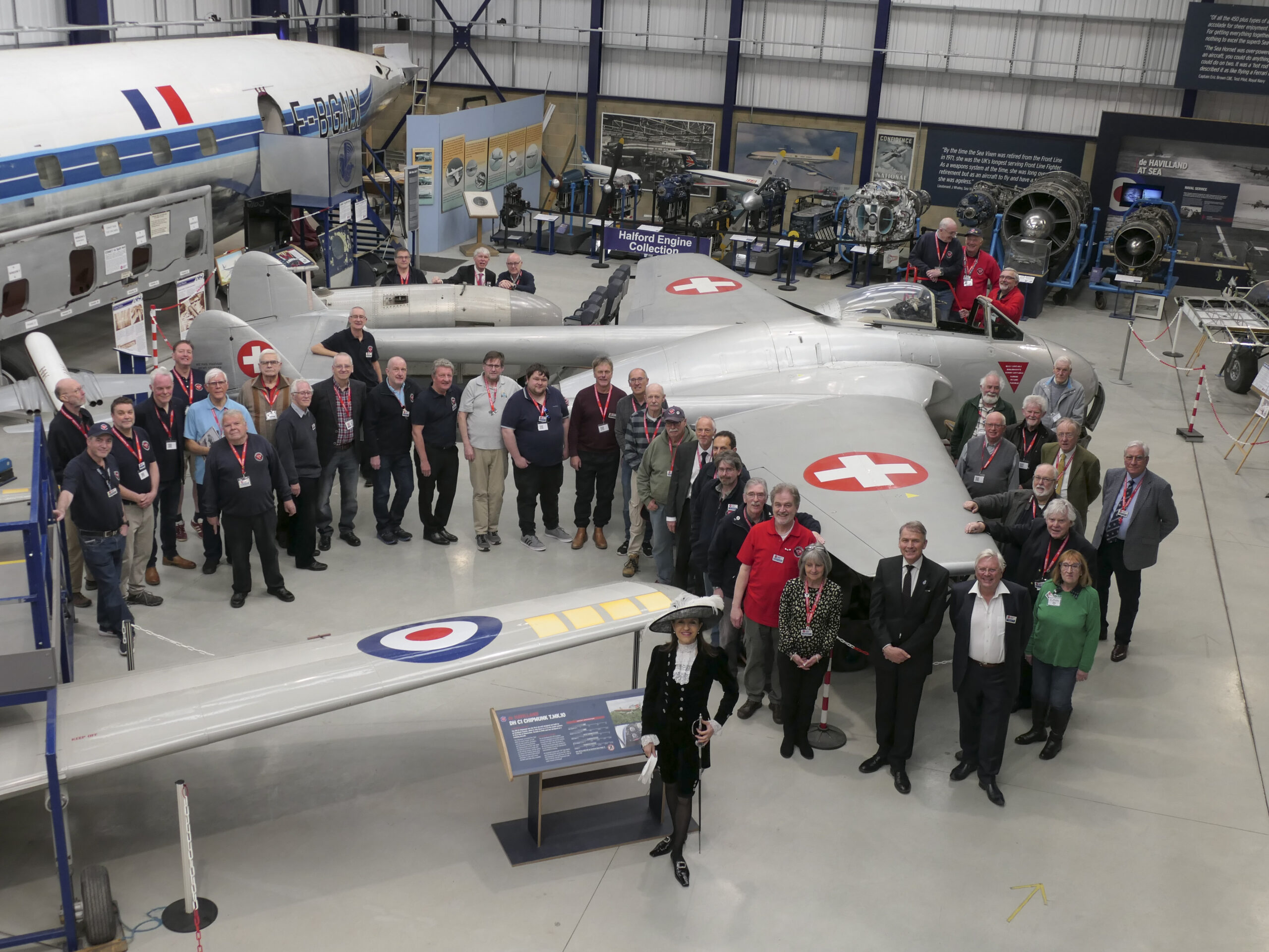 The 50th anniversary celebrations of the de Havilland Museum's supporters' society. Photo: Peter Warner