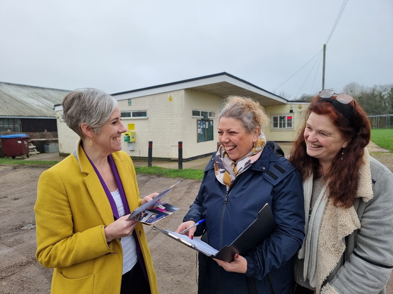 Daisy Cooper with Terrie Smith and Nuala Webb.