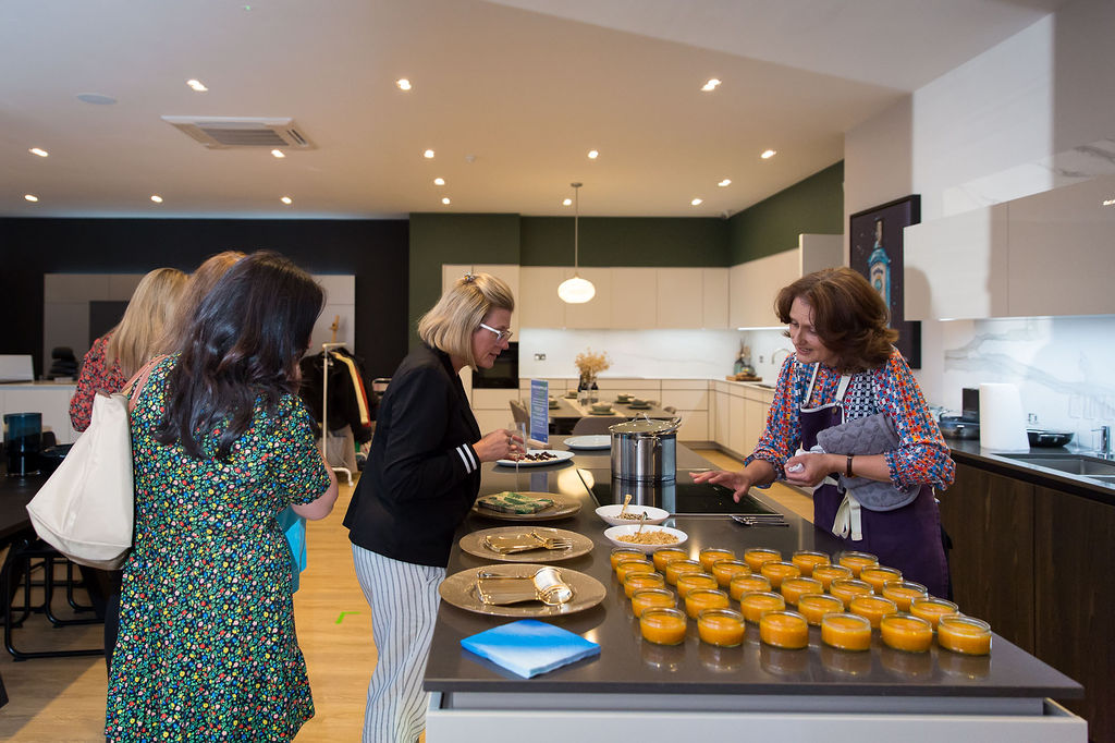 St Albans Community Pantry's Surplus Supper Club at Poggenpohl featured Danielle Durant of The Cobbled Kitchen. Photo: Claire Lane