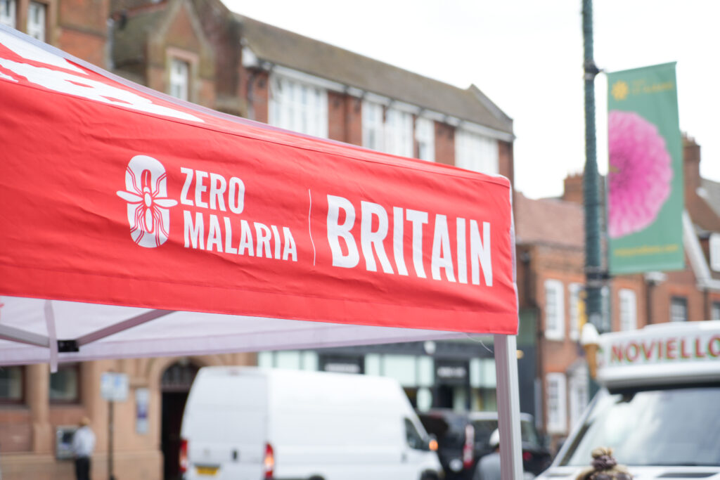 The Maleria No More stall in St Peter's Street.