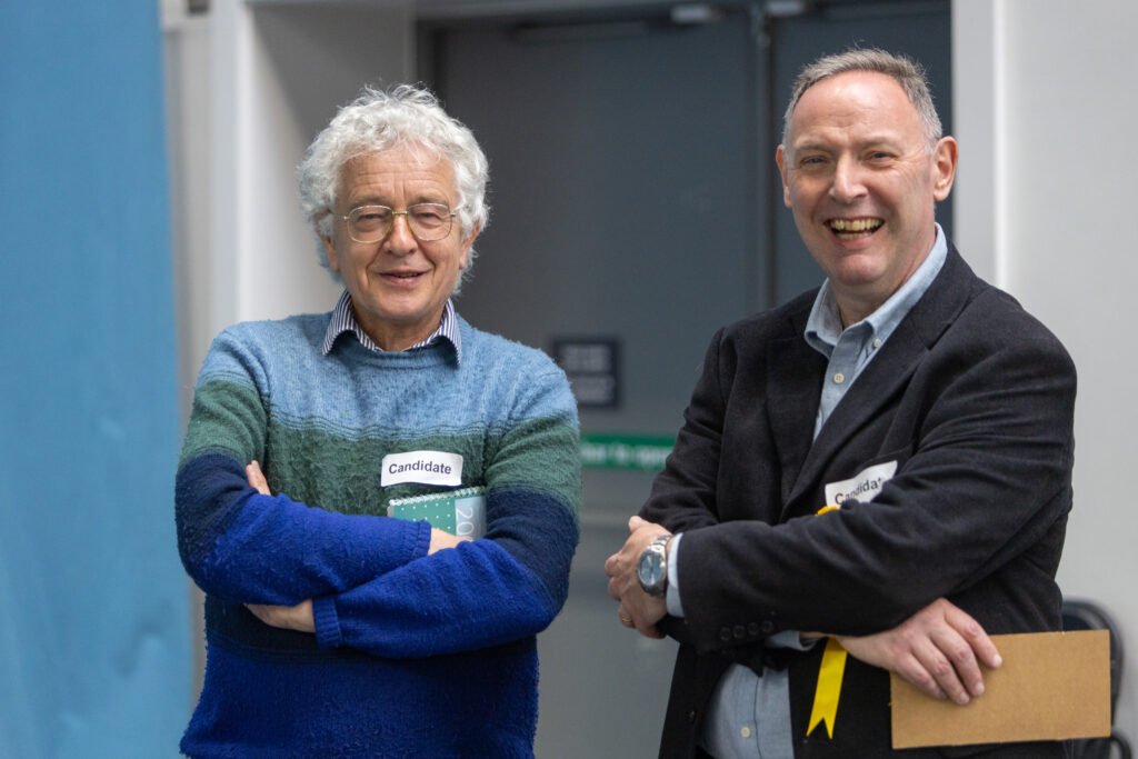 The election count at Batchwood Sports Centre. Photo: Toby Shepheard