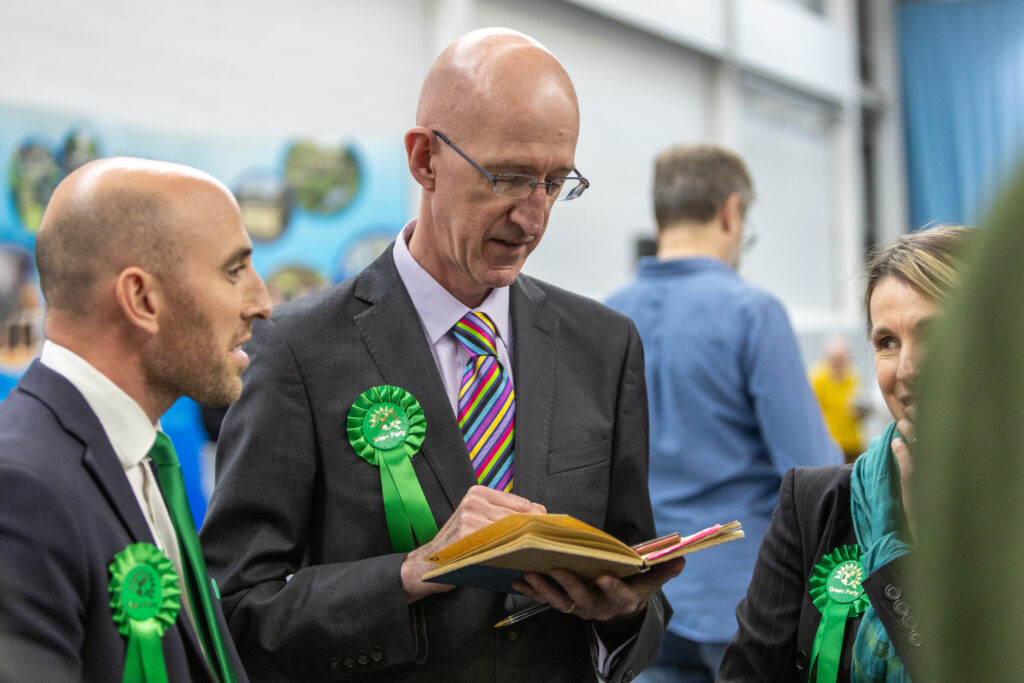 Green Party councillors Matt Fisher and Simon Grover.