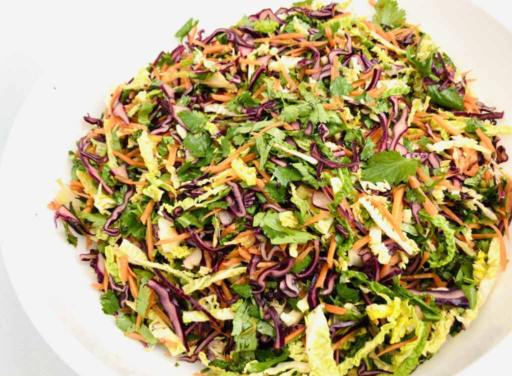 Zingy Asian slaw