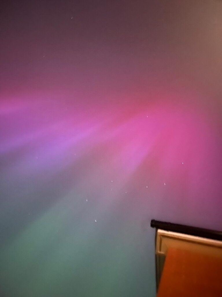 The Northern Lights - or aurora borealis - photographed by Sandy Denyer.