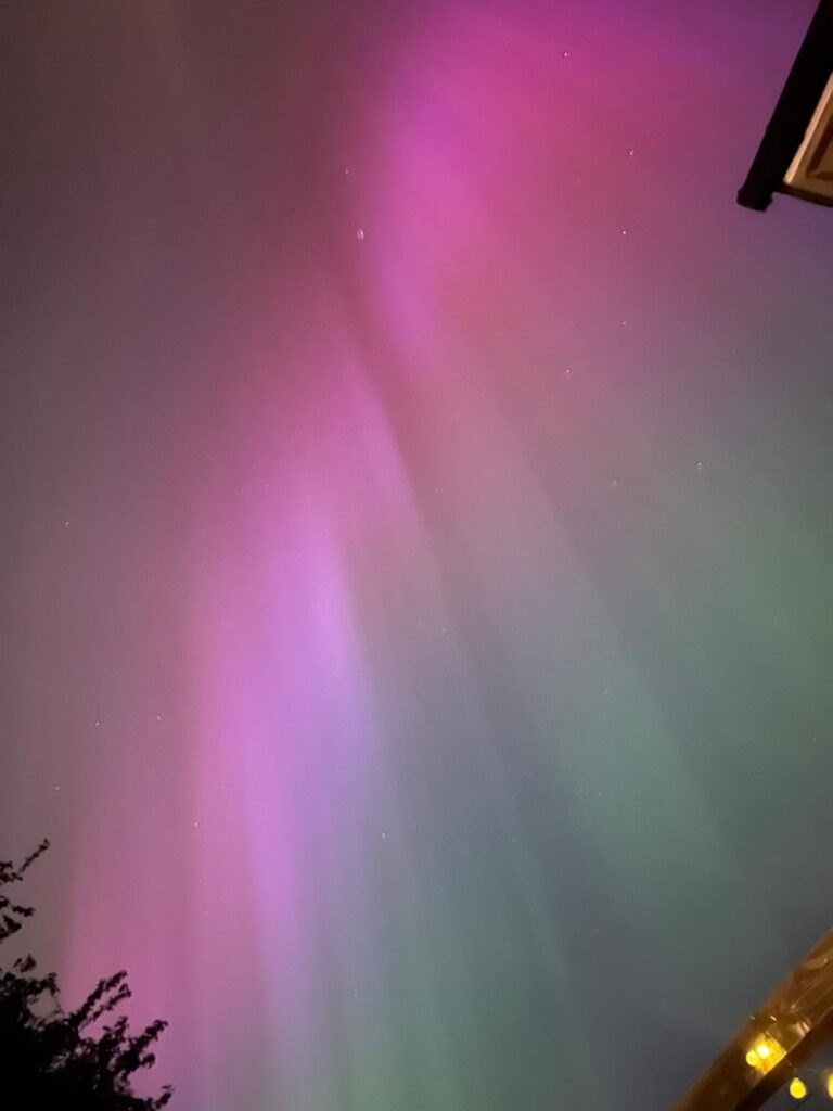 The Northern Lights - or aurora borealis - photographed by Sandy Denyer.