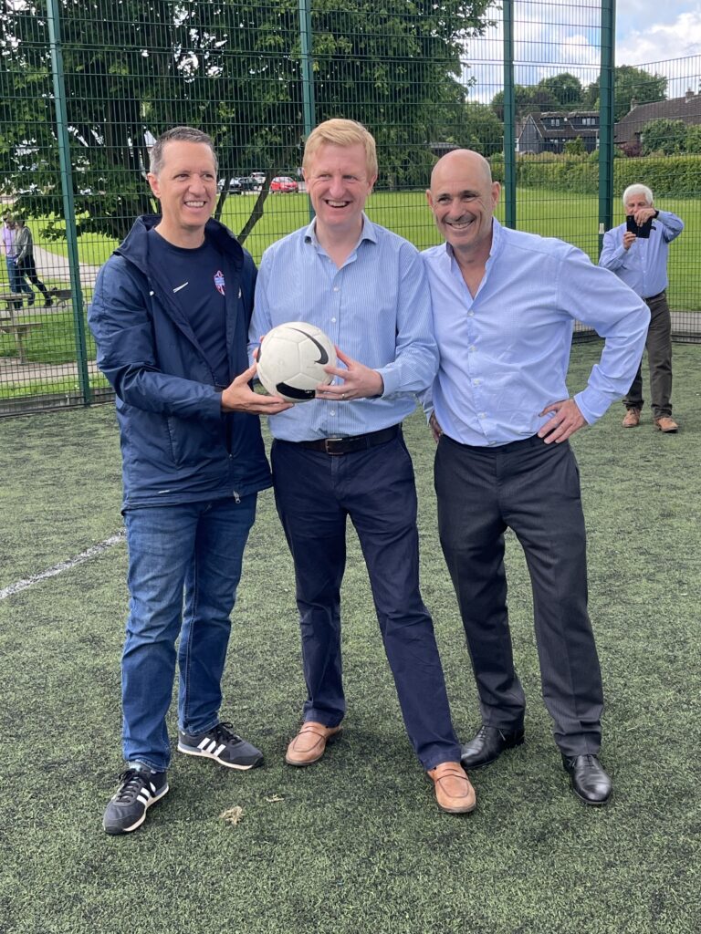 Oliver Dowden visited Nigel Gardner in Wheathampstead.