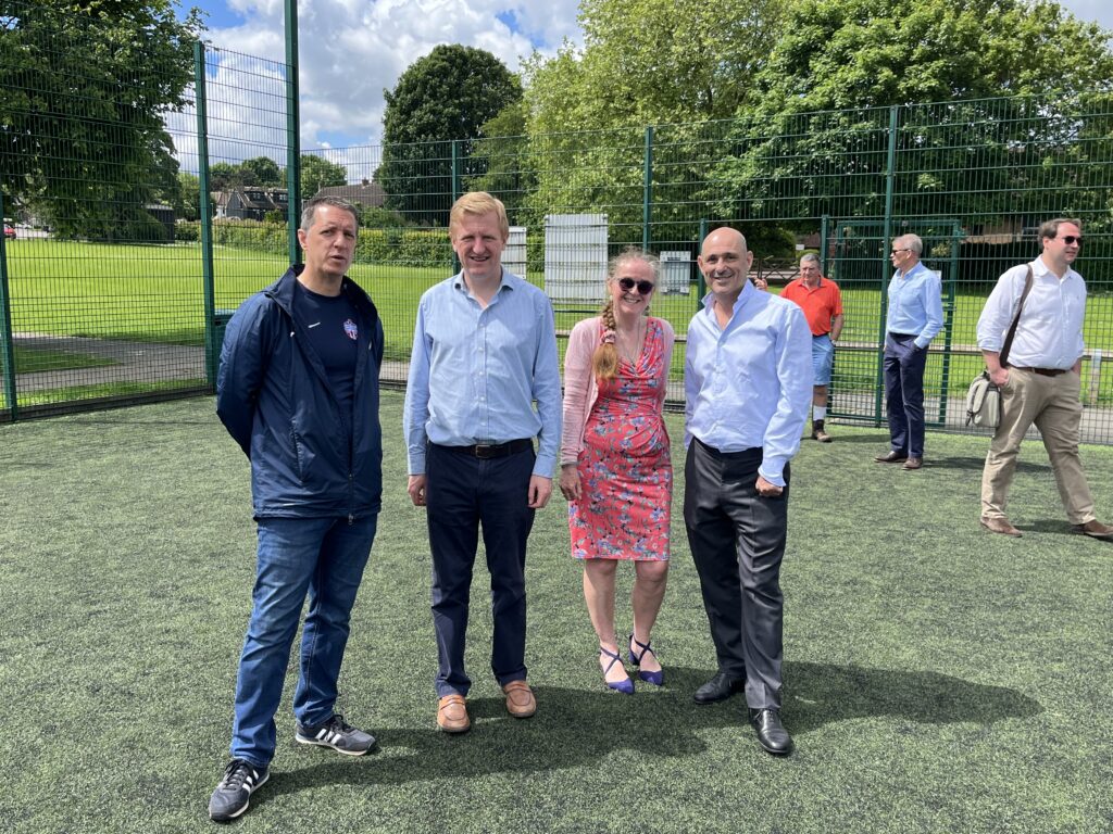 Oliver Dowden visited Nigel Gardner in Wheathampstead.
