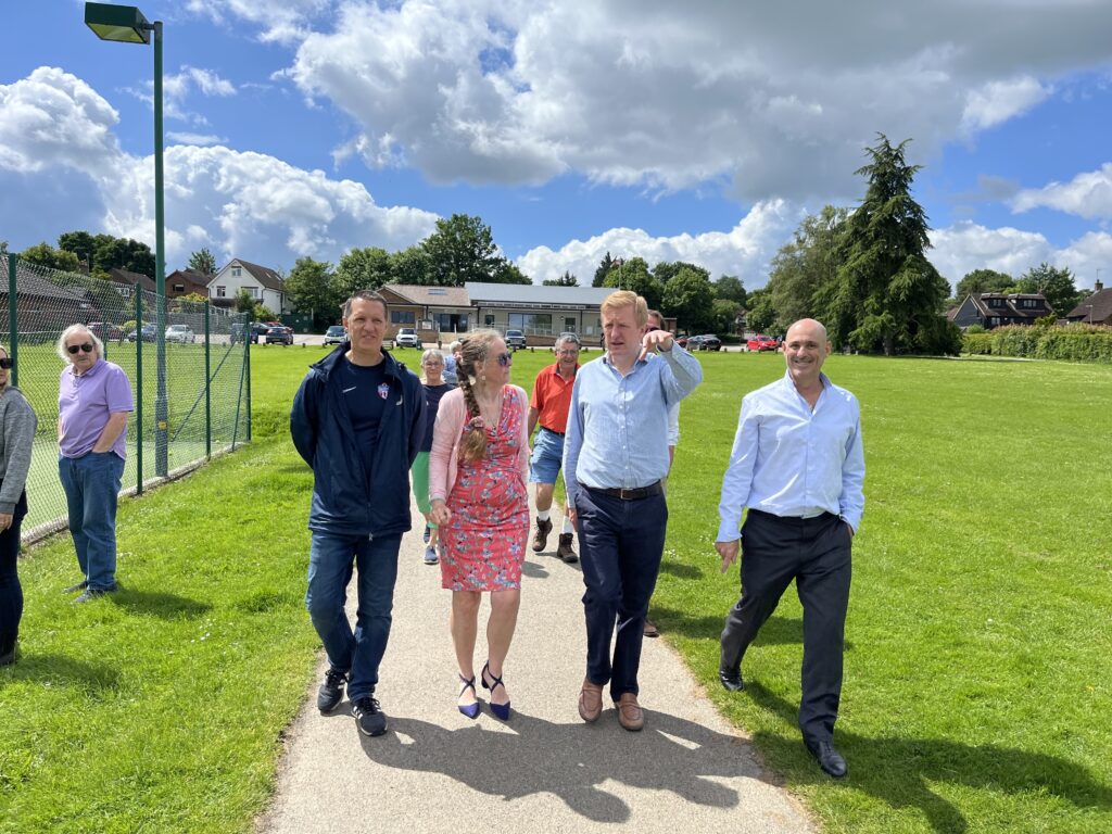 Oliver Dowden visited Nigel Gardner in Wheathampstead.