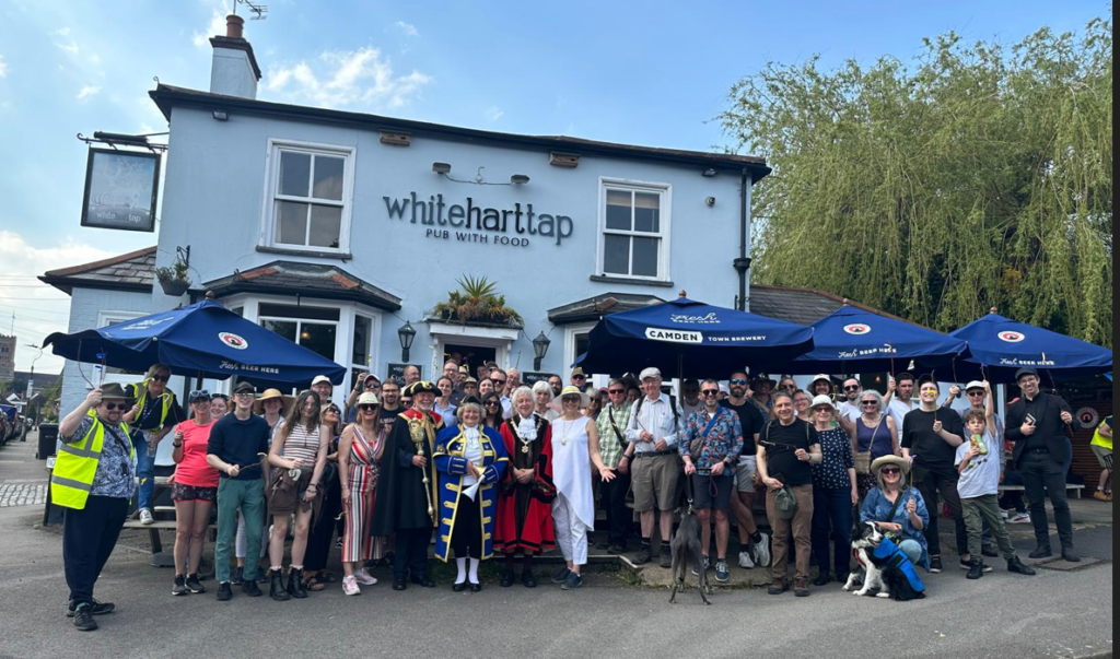 The Beating the Bounds ceremony in St Albans.