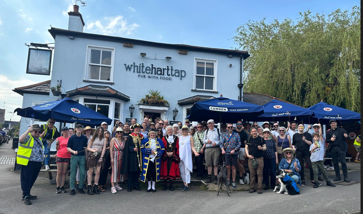 The Beating the Bounds ceremony in St Albans.