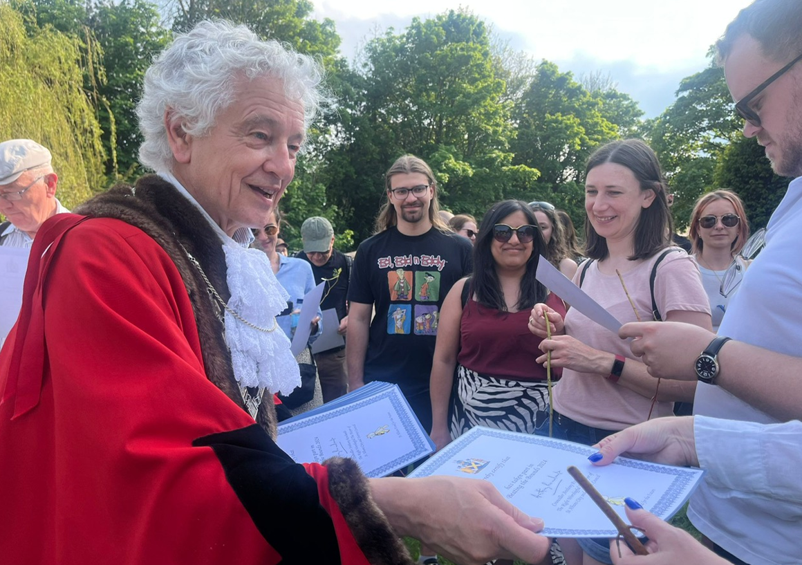 The Beating the Bounds ceremony in St Albans.