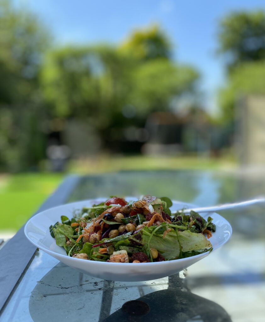 You really can't go wrong with salad...