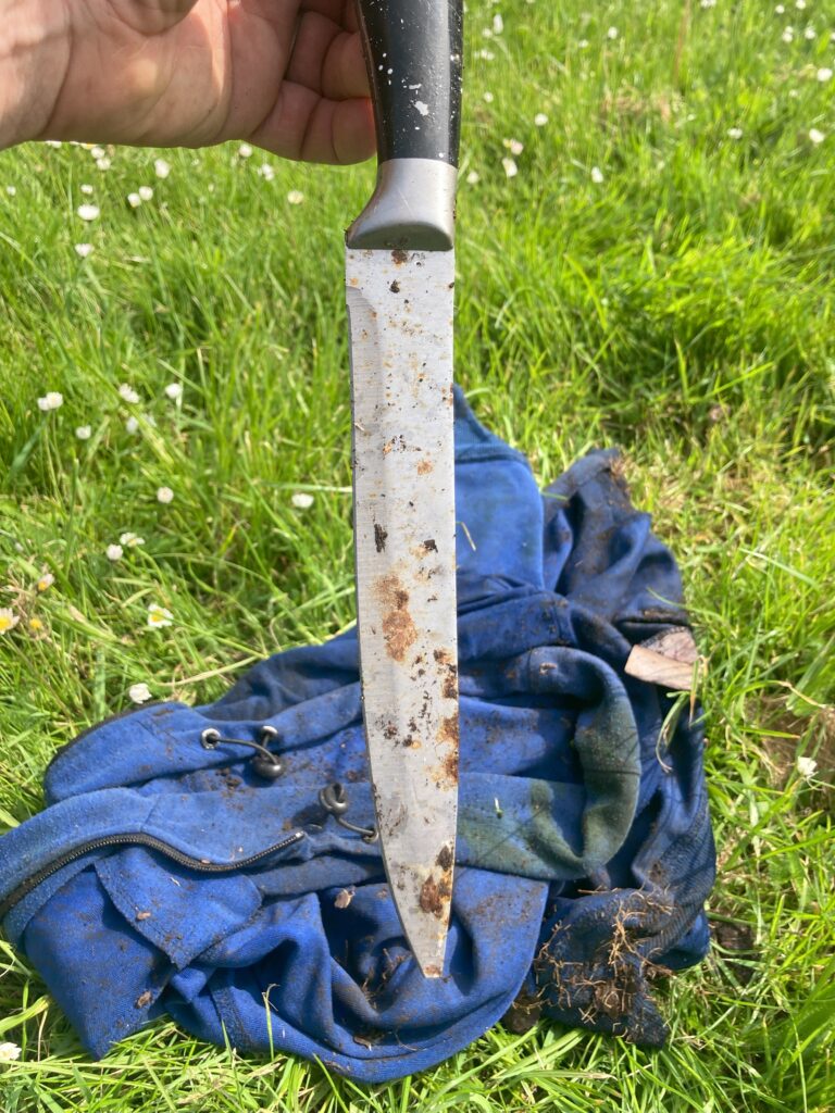 A massive knife