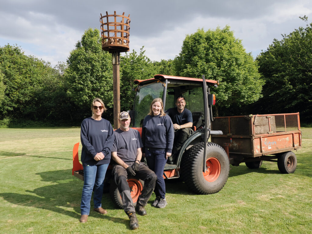 The team at Highfield Park who made the site ready for the D-Day ceremony. Photo: John Andrews