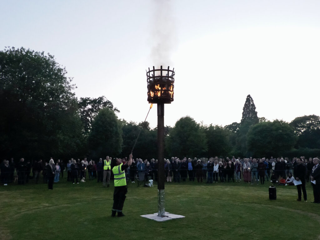 Commemorations for the 80th anniversary of D-Day in Highfield Park. Photo: John Andrews