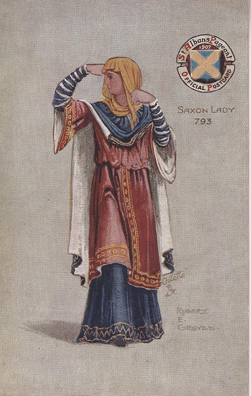 A Saxon Lady at the 1907 St Albans Pageant. Photo: St Albans Museums