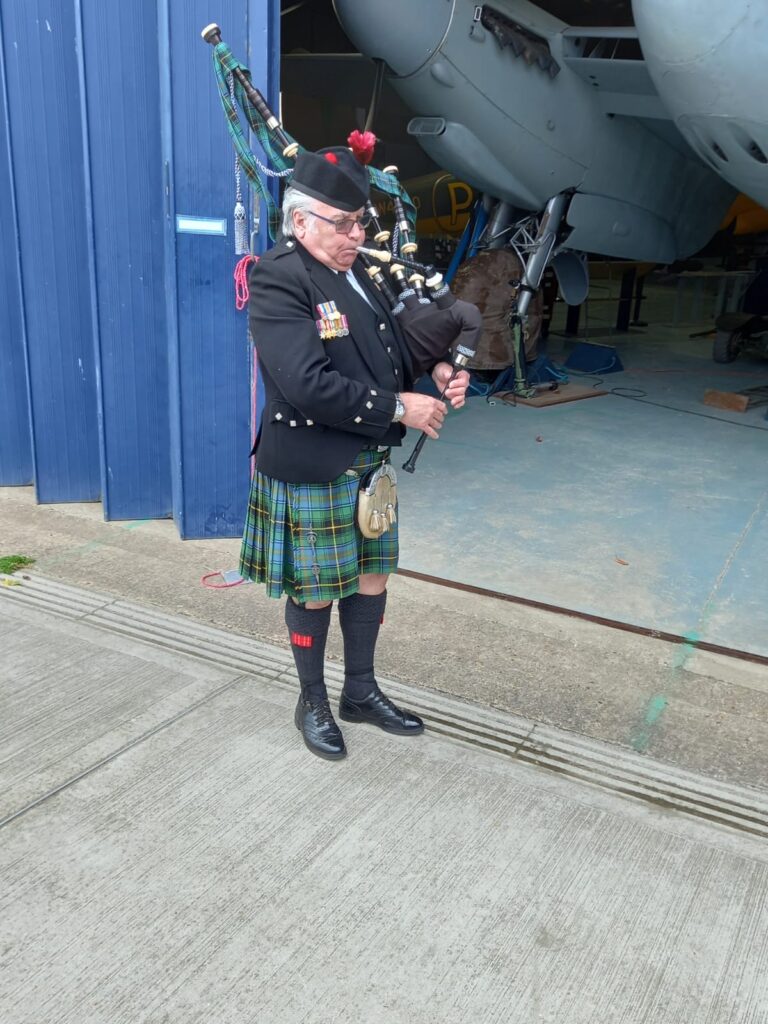 George Carr at the de Havilland Museum.