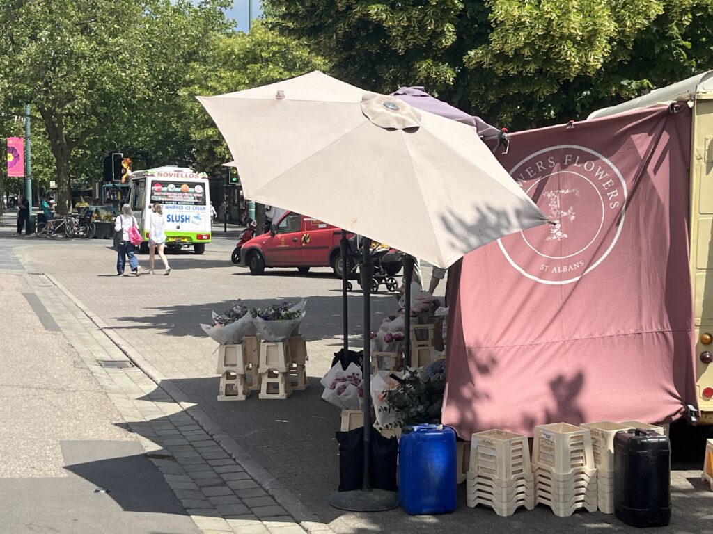 Street traders in St Peter's Street.