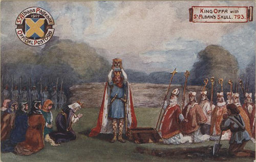 King Offa at the1907 St Albans Pageant. Photo: St Albans Museums