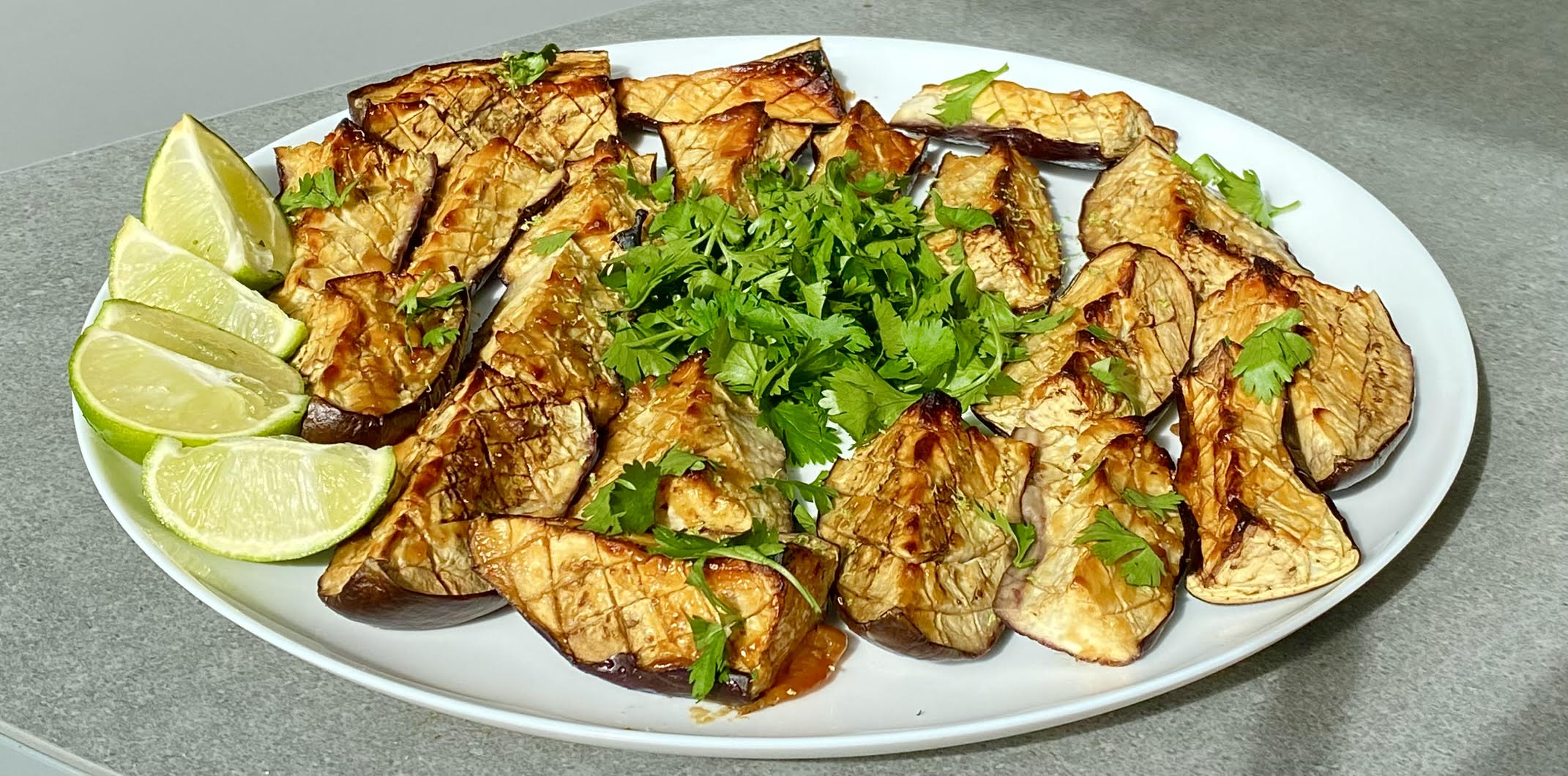 Peanut aubergines
