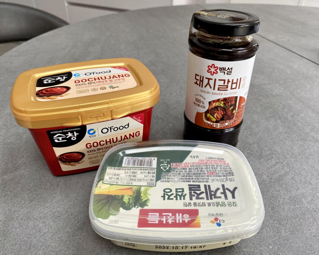 Elena's purchases from the Korean supermarket