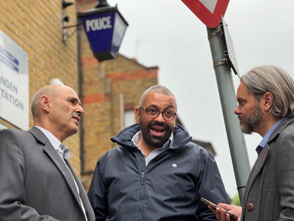 Nigel Gardner, James Cleverly and Matt Adams.