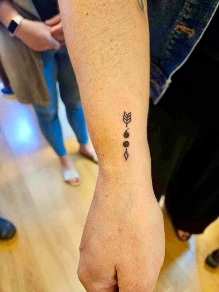 The Stop and Talk tattoo initiative at Pure Colours studio in Hatfield Road.