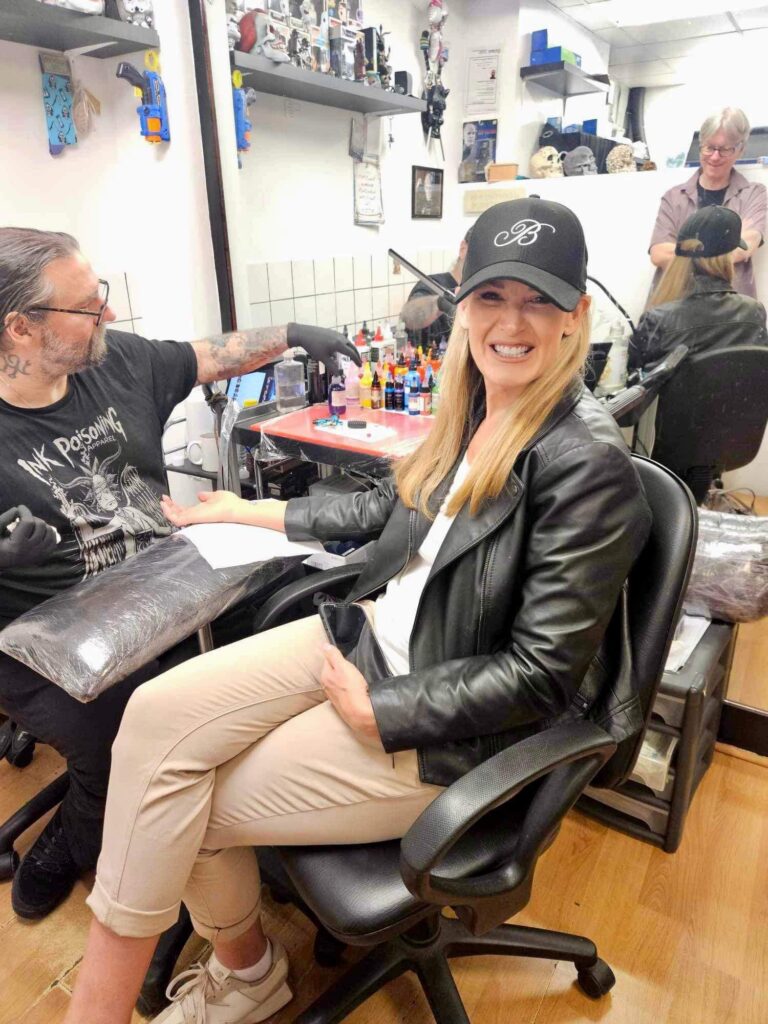 The Stop and Talk tattoo initiative at Pure Colours studio in Hatfield Road.