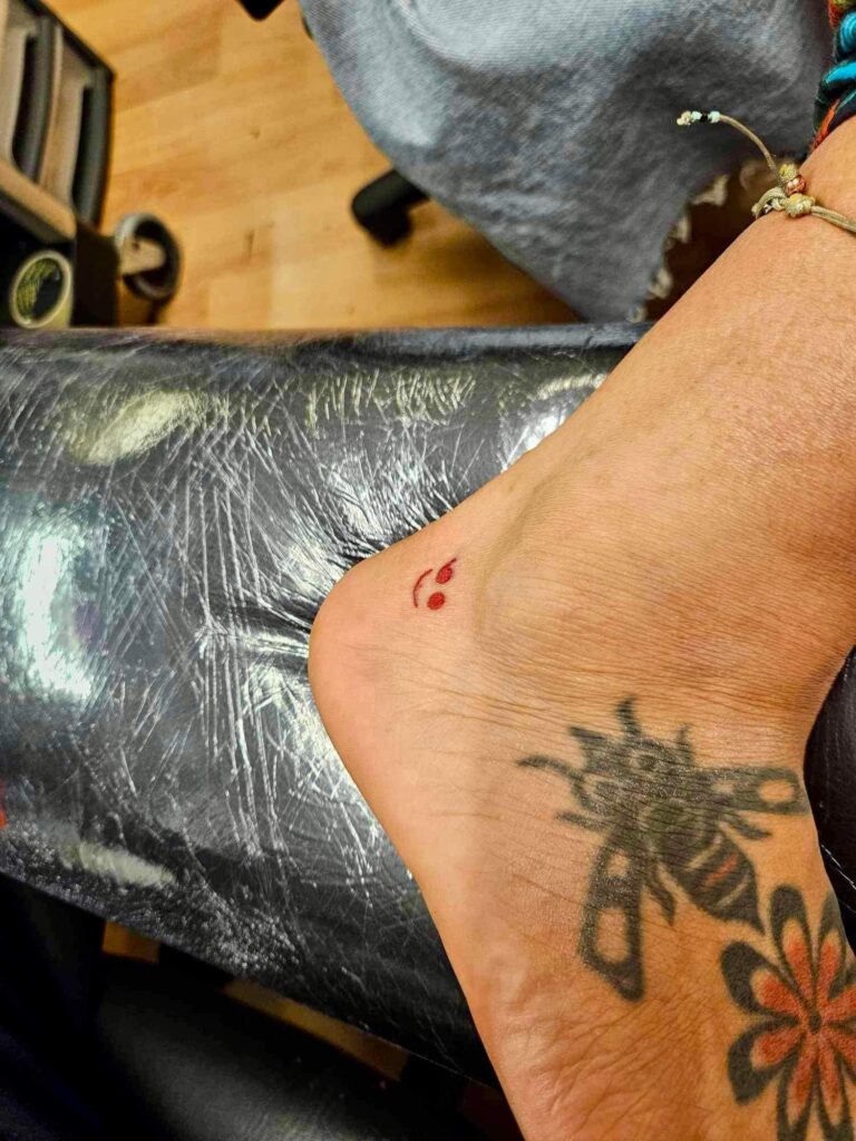 The Stop and Talk tattoo initiative at Pure Colours studio in Hatfield Road.