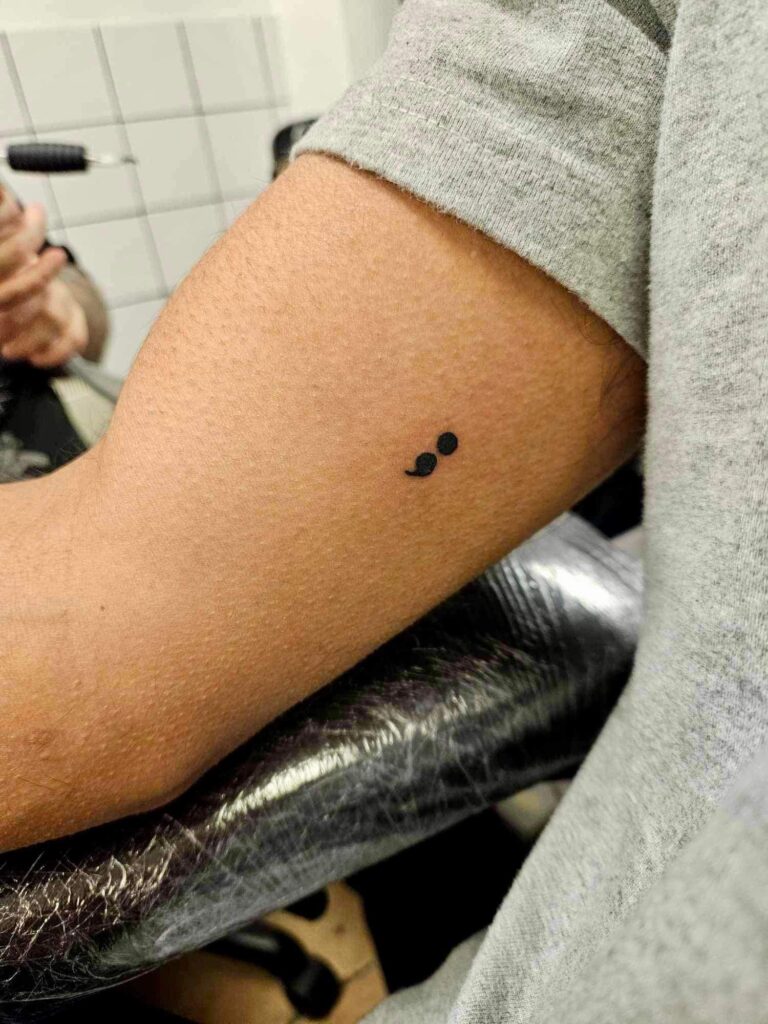 The Stop and Talk tattoo initiative at Pure Colours studio in Hatfield Road.