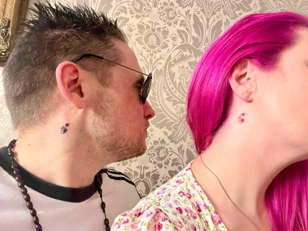 The Stop and Talk tattoo initiative at Pure Colours studio in Hatfield Road.