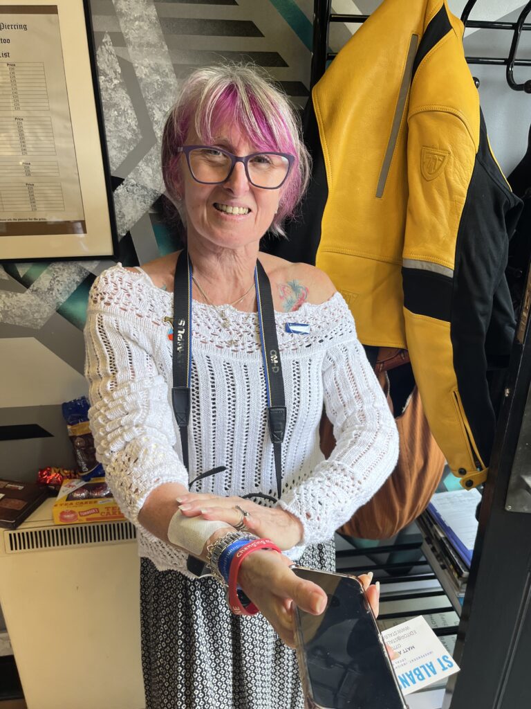 Leanda Kelly organised the Stop Talk tattoo initiative at Pure Colours.