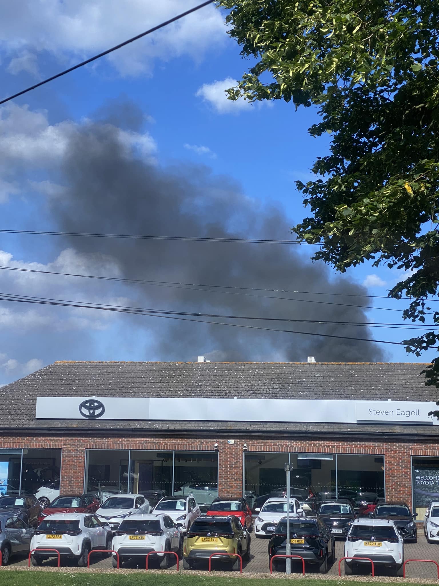 Lailah Catherine's photo of the Park Street fire.