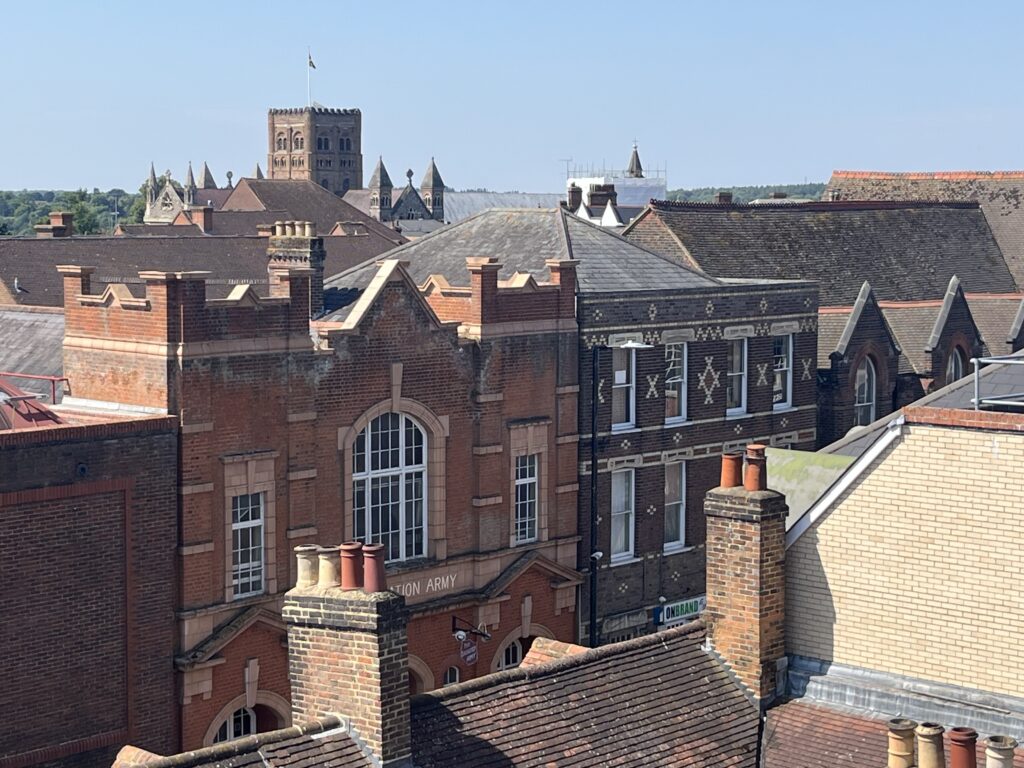 The view from the top floor of Jubilee Square.