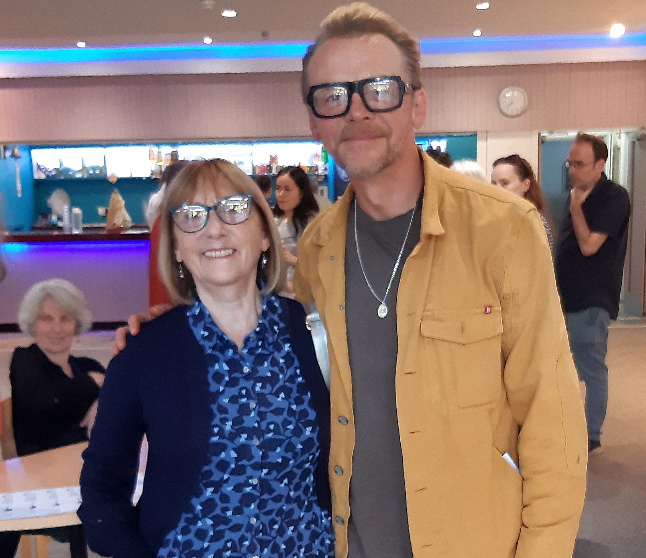 Simon Pegg at the Abbey Theatre.