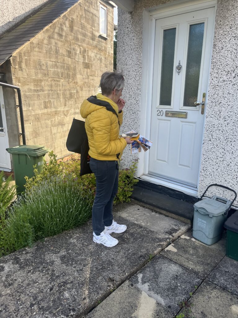 Daisy Cooper on the campaign trail.