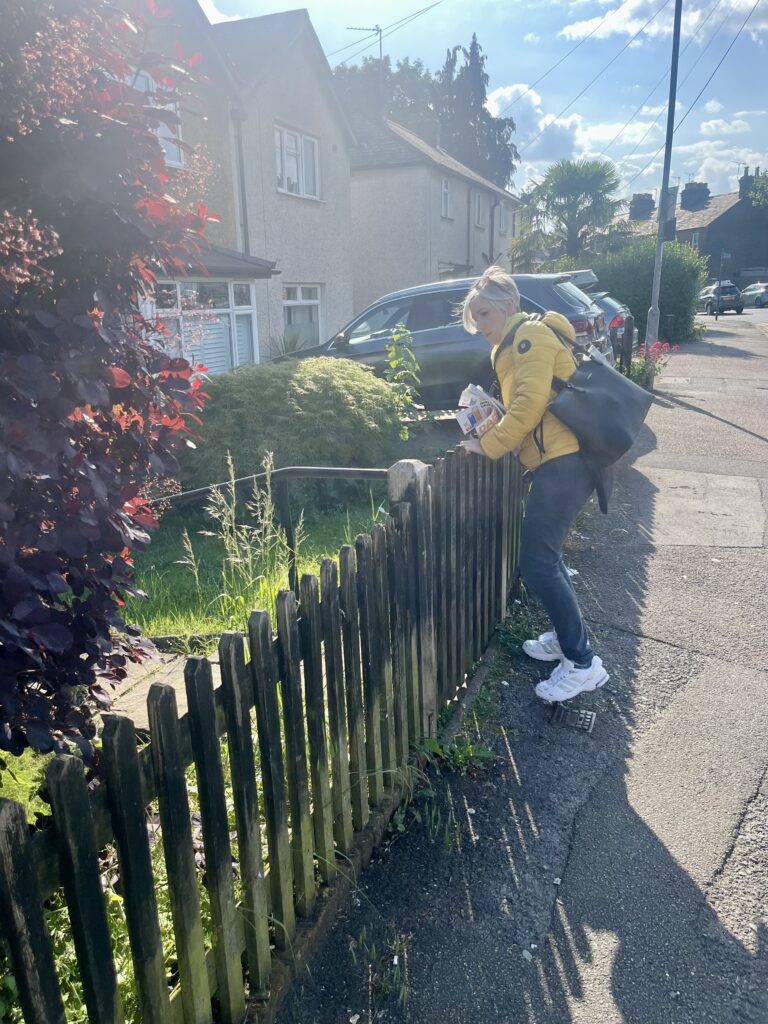Daisy Cooper on the campaign trail.