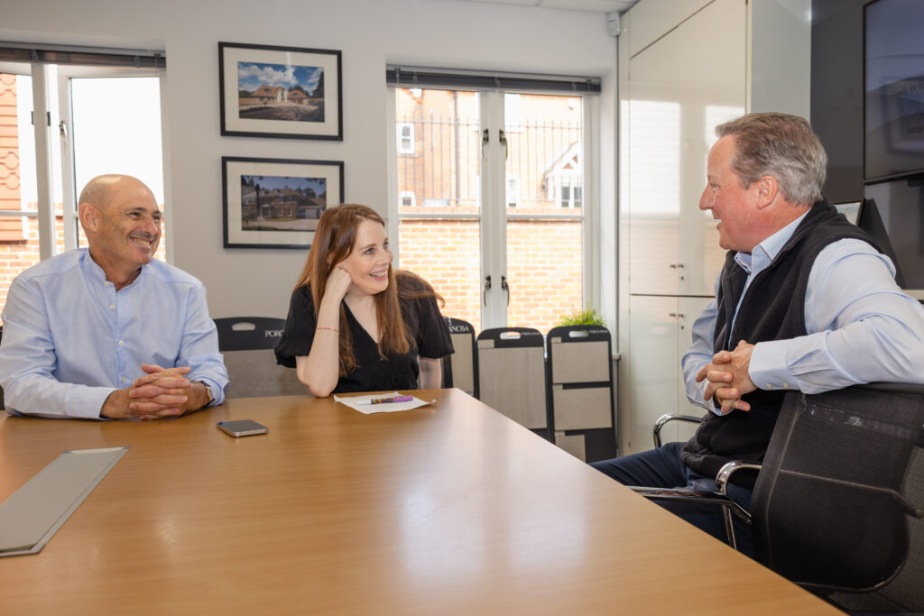 David Cameron visits Harpenden Conservative candidate Nigel Gardner. Photo: Penny Bird