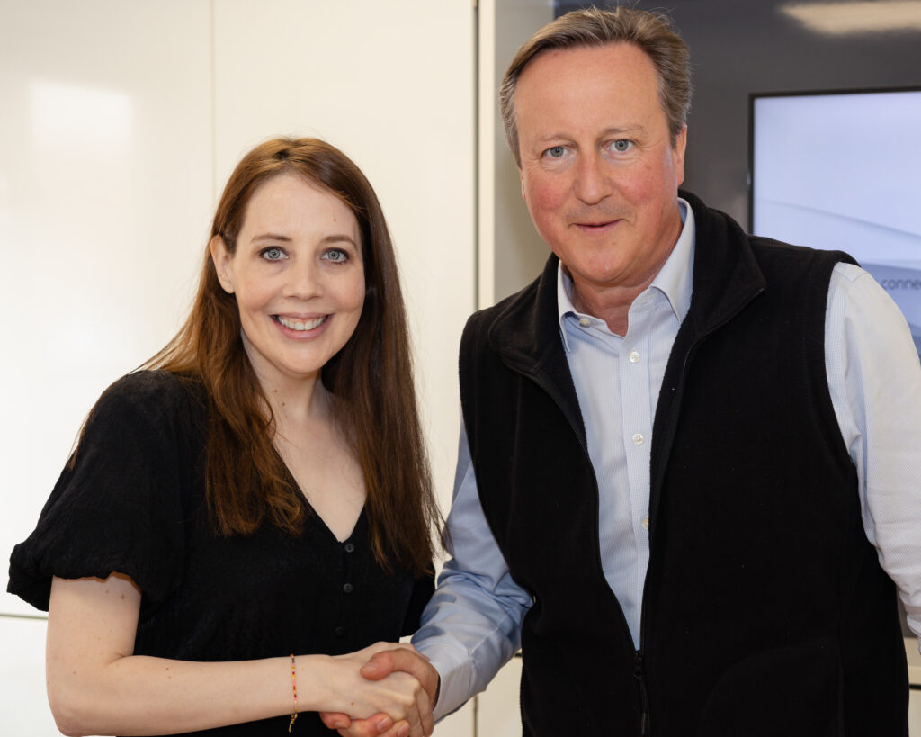 David Cameron visits Harpenden Conservative candidate Nigel Gardner. Photo: Penny Bird