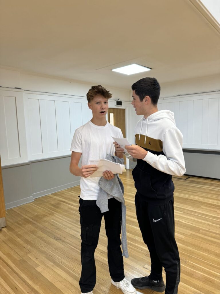 Verulam students receive their GCSE results.