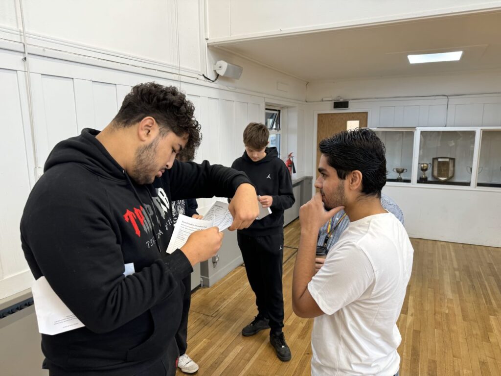 Verulam students receive their GCSE results.