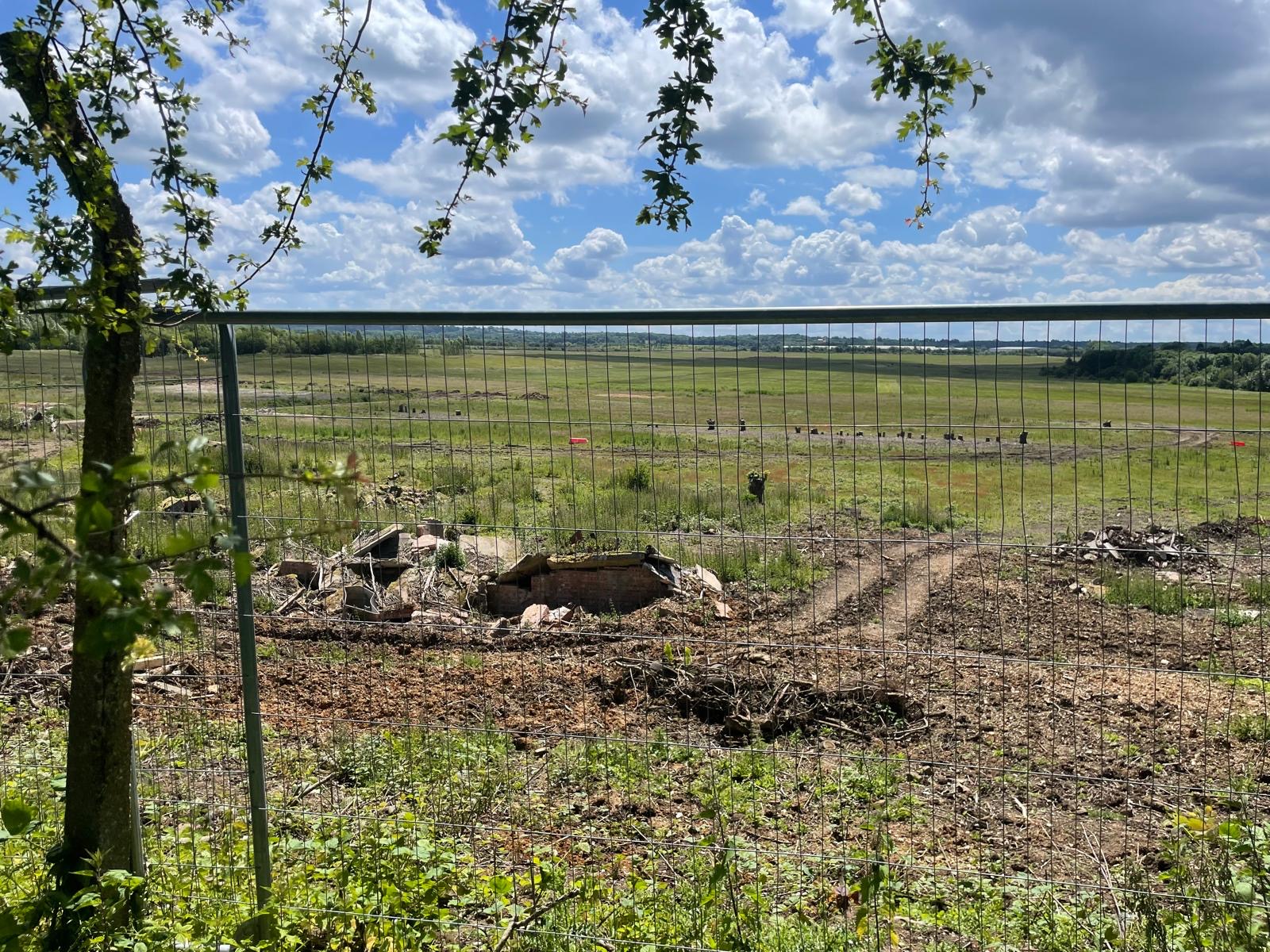 Work continues on the rail freight depot.