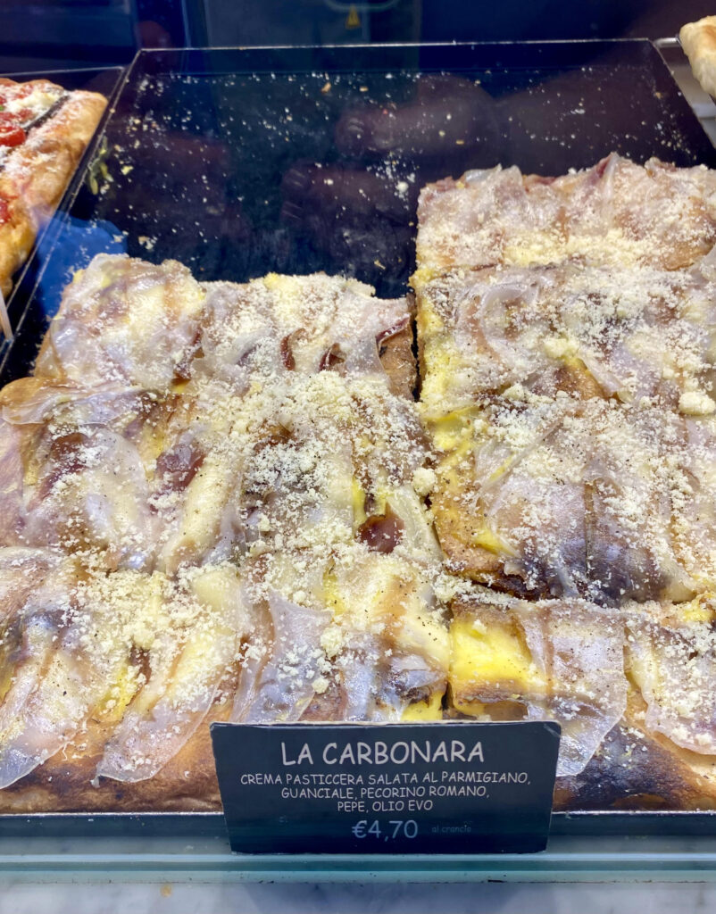 Carbonara schiacciata