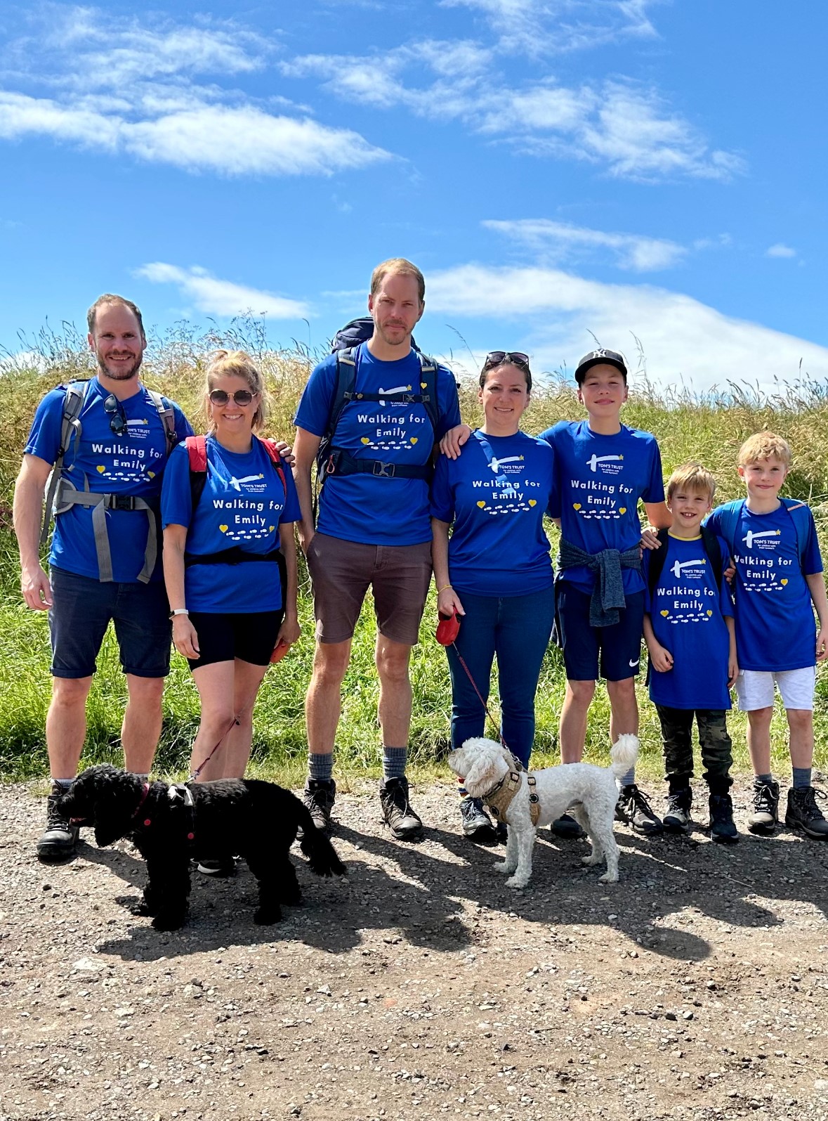 The group on a training walk.