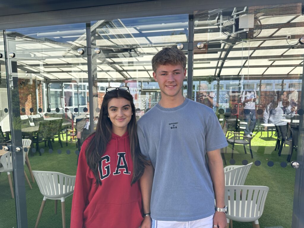 Sandringham headstudents Maya and Henry will be studying politics and international relations at Exeter University.